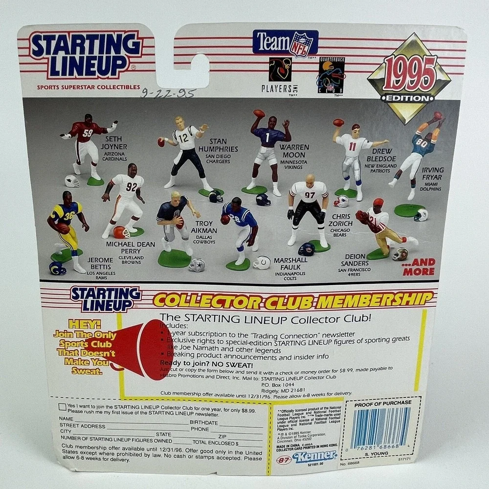Starting Lineup 1995 Edition Steve Young San Francisco 49ers NFL Action Figure